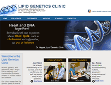 Tablet Screenshot of lipidgeneticsclinic.ca